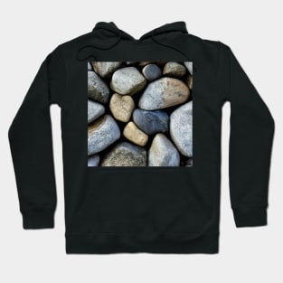 Closeup of a pile of stones and pebbles Hoodie